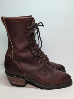 Darango vintage Packer lace up mid-calf Vibram boots women's size 6